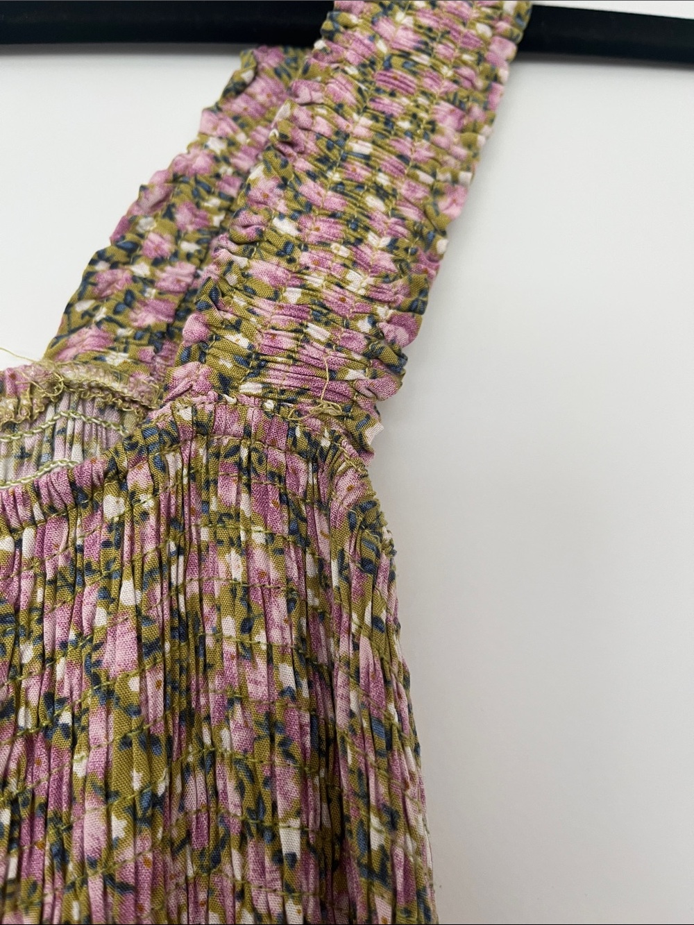Smocked Floral Tiered Maxi Dress Feminine - Picture 6 of 6